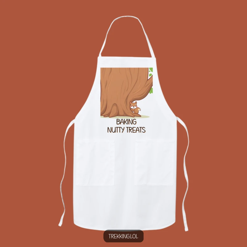 Funny Squirrel Baker's Apron: Shy Chef Wear for Woodland Kitchens