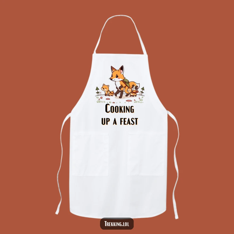 Funny Fox Trail Guide Apron: Determined Leader's Kitchen Prep, Hilarious Cooking Gift