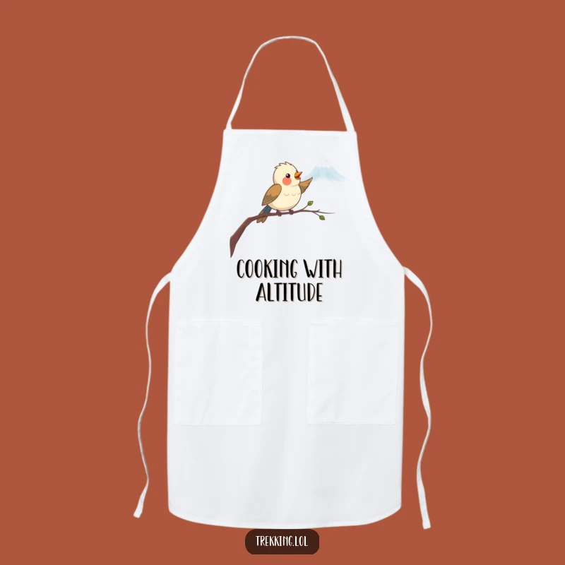 Funny Bird Mountain Apron: Hilarious Aviator Chef Wear for Kitchen Adventures