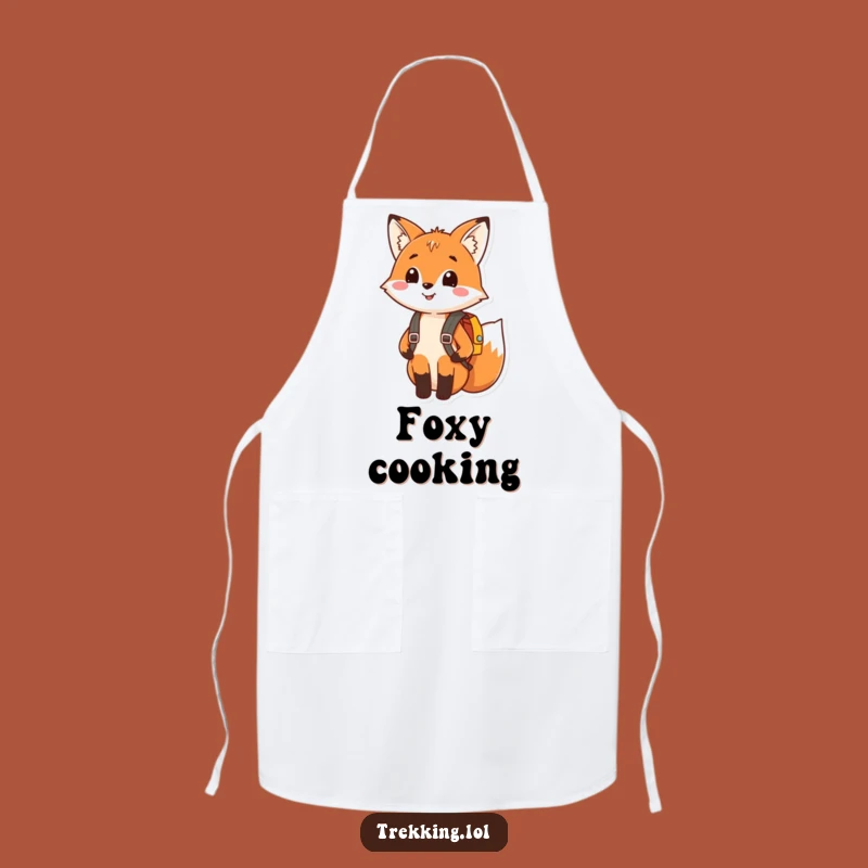 Funny Fox Apron: Kitchen Explorer for Culinary Adventures Funny Gift
