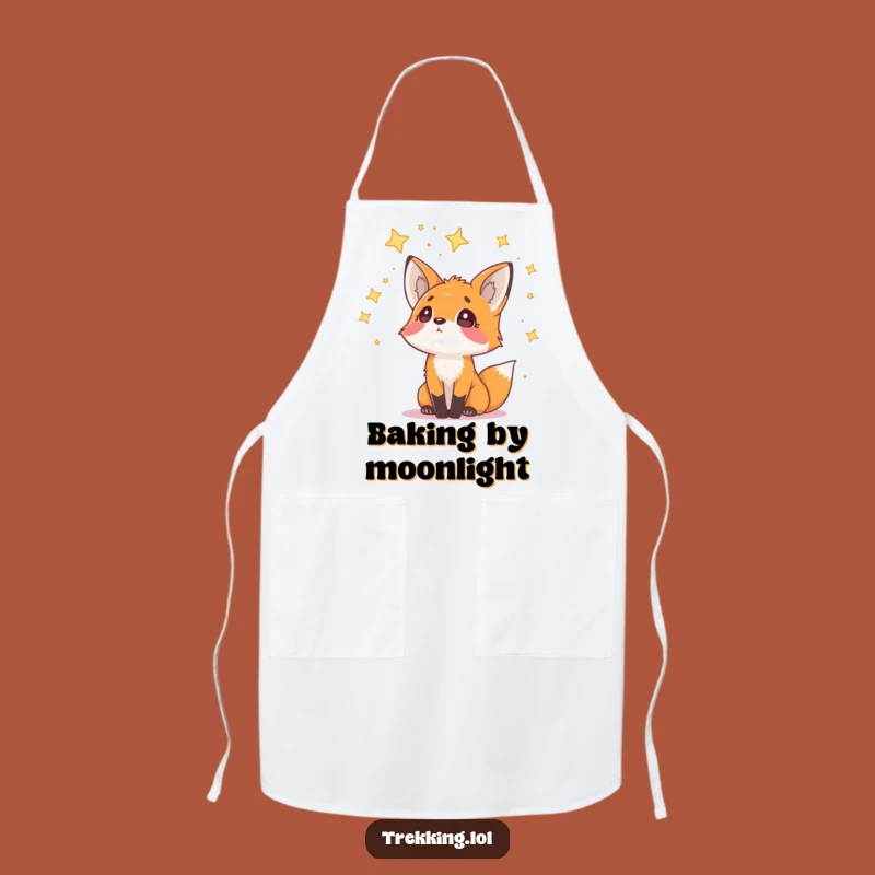 Funny Fox Starry Wonder Apron: Curious Night Chef Wear for Kitchen Gazers