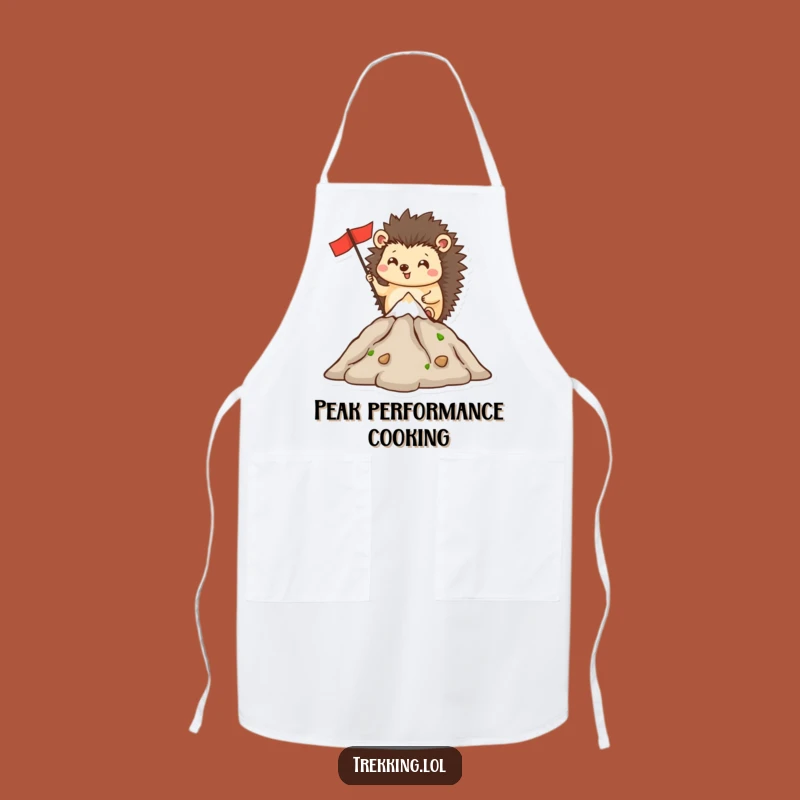 Funny Hedgehog Summit Apron - Hilarious Kitchen Climbing Gear!