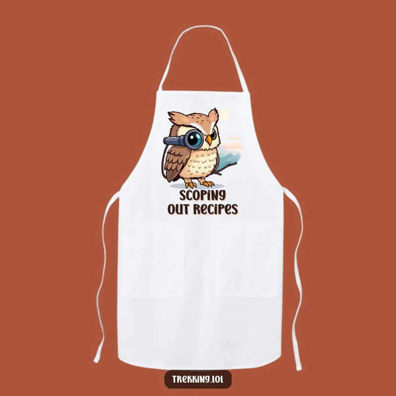 Funny Owl Binoculars Apron - Cook with a Keen Eye!