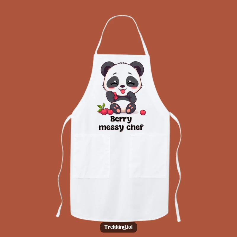 Funny Panda Berry Apron: Cook with Joy and Panda-Powered Fun