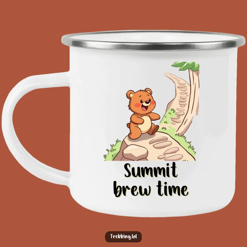 Funny Bear Camping Mug: Rugged Climber Mug for Outdoor Adventures Funny Gift