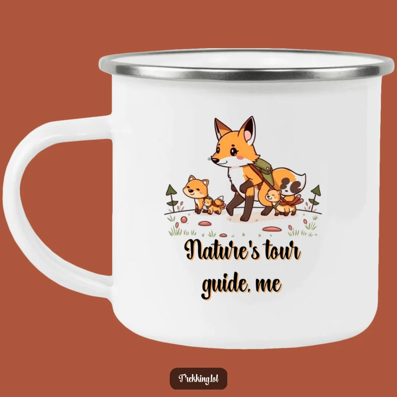 Funny Fox Trail Master Mug: Determined Leader's Camp Drink, Hilarious Outdoor Gift