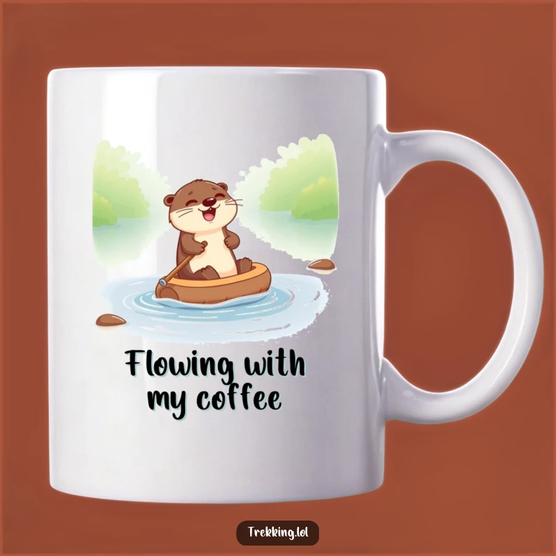 Funny Otter River Raft Mug - Hilarious Water Fun Gift