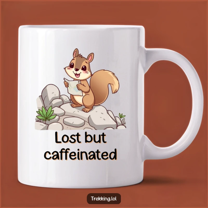 Funny Squirrel Navigator Mug - Hilarious Lost & Found Gift