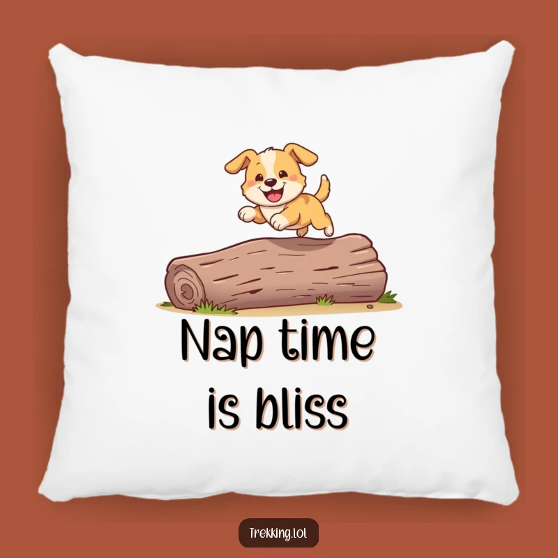 Funny Dog Comfort Pillow: Playful Pooch's Grin, Hilarious Cozy Gift