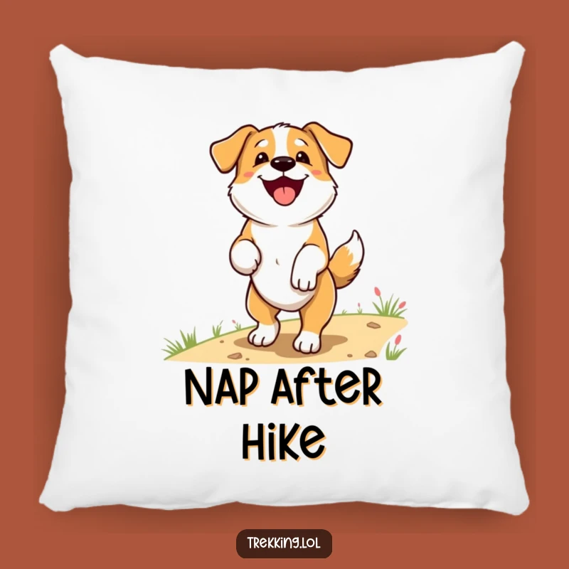 Funny Dog Trail Pillow: Soft Happy Pup's Wagging Tail Cushion, Adorable Funny Gift Decor