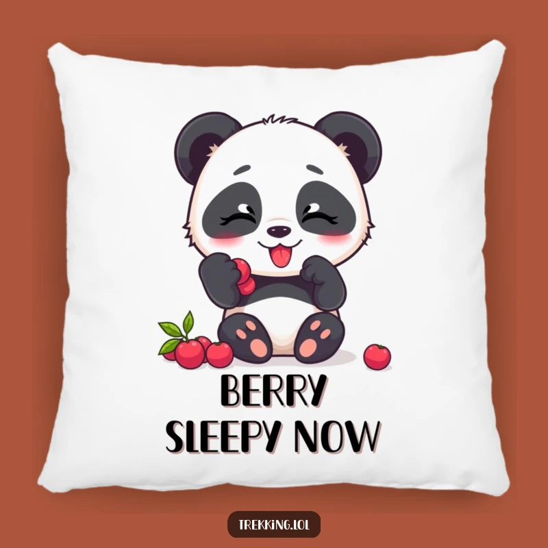 Funny Panda Berry Pillow: Snuggle Up with This Adorable and Humorous Friend
