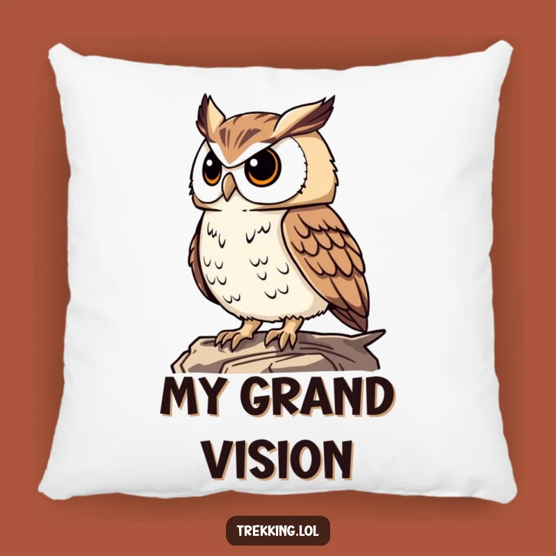 Funny Proud Owl Pillow: Comfy & Wise Accent for Your Thoughtful Space