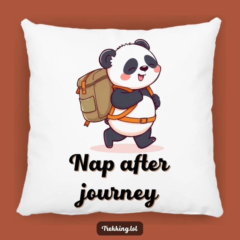 Funny Panda Pillow: Cozy Comfort with a Stumbling Panda, Humorous Gift