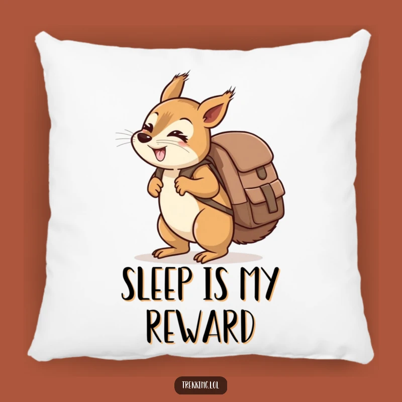 Funny Giggling Squirrel Backpack Pillow: Cozy Oversized Comfort Gift