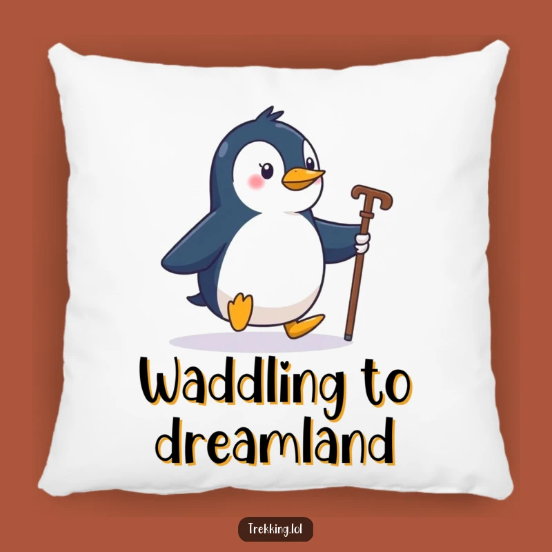Funny Penguin Explorer Pillow - Comfy Travel Buddy Gift