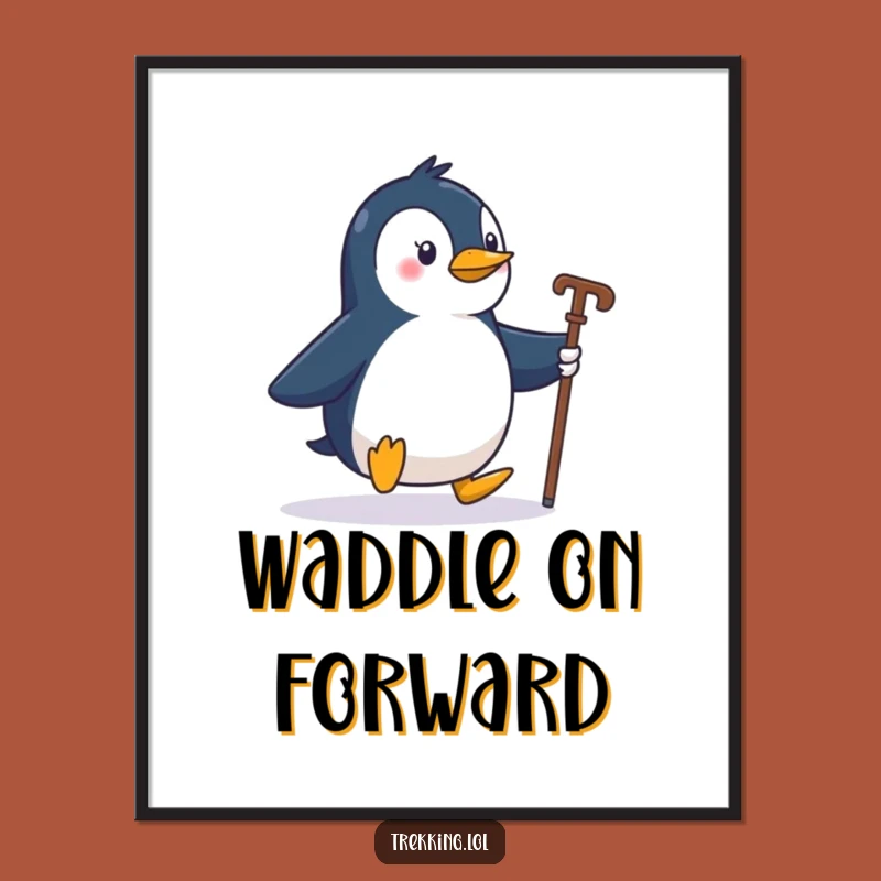 Funny Penguin Explorer Digital Art - Instant Adventure Decor