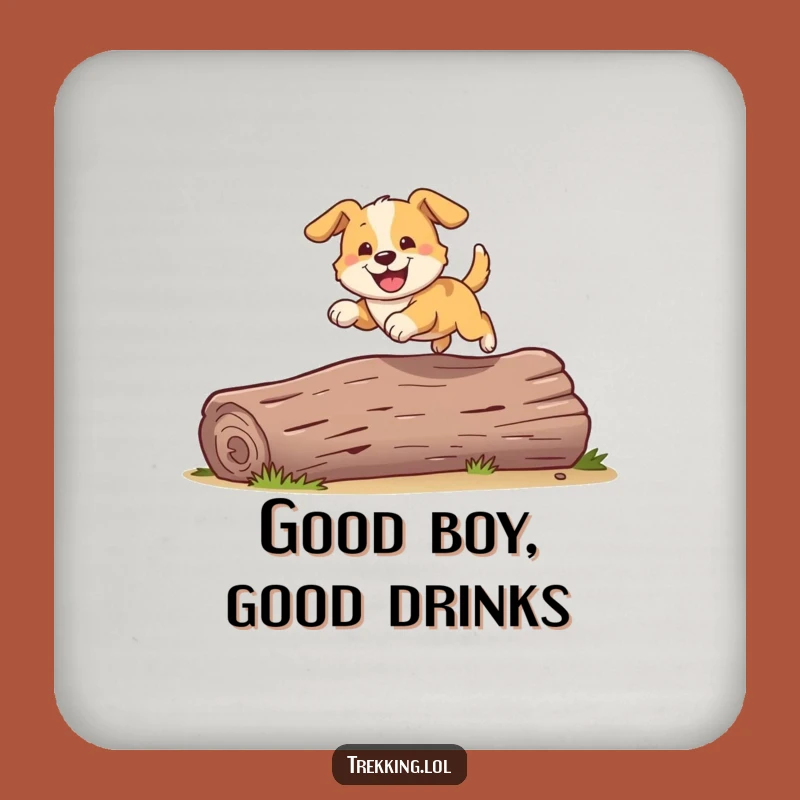 Funny Dog Playful Coaster: Playful Pooch's Drink Rest, Protect Surfaces Hilariously