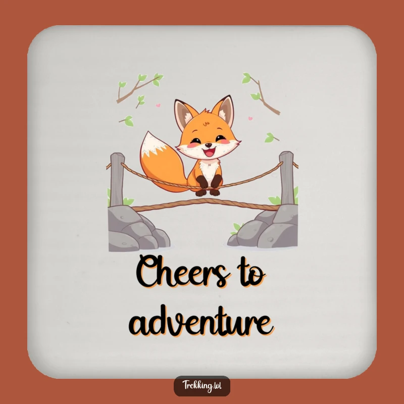 Funny Fox Coaster: Support Your Drink with Joy