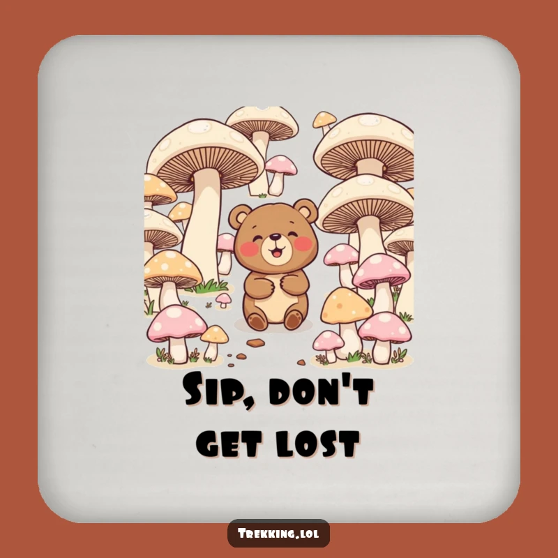 Funny Bear Maze Drink Coaster: Giggling Protection for Surfaces