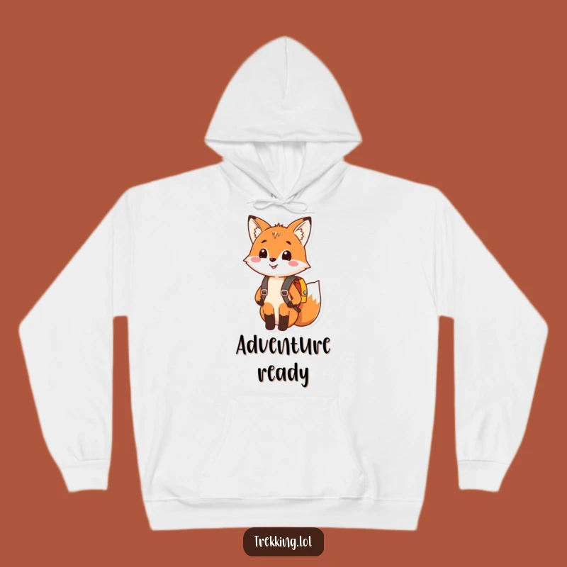 Funny Fox Hoodie: Cozy Happy Explorer Foxy Friend Hoodie Funny Travel Gift
