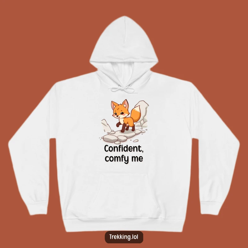 Cozy Funny Fox Cub Trail Hoodie - Warmth for Your Adventures!