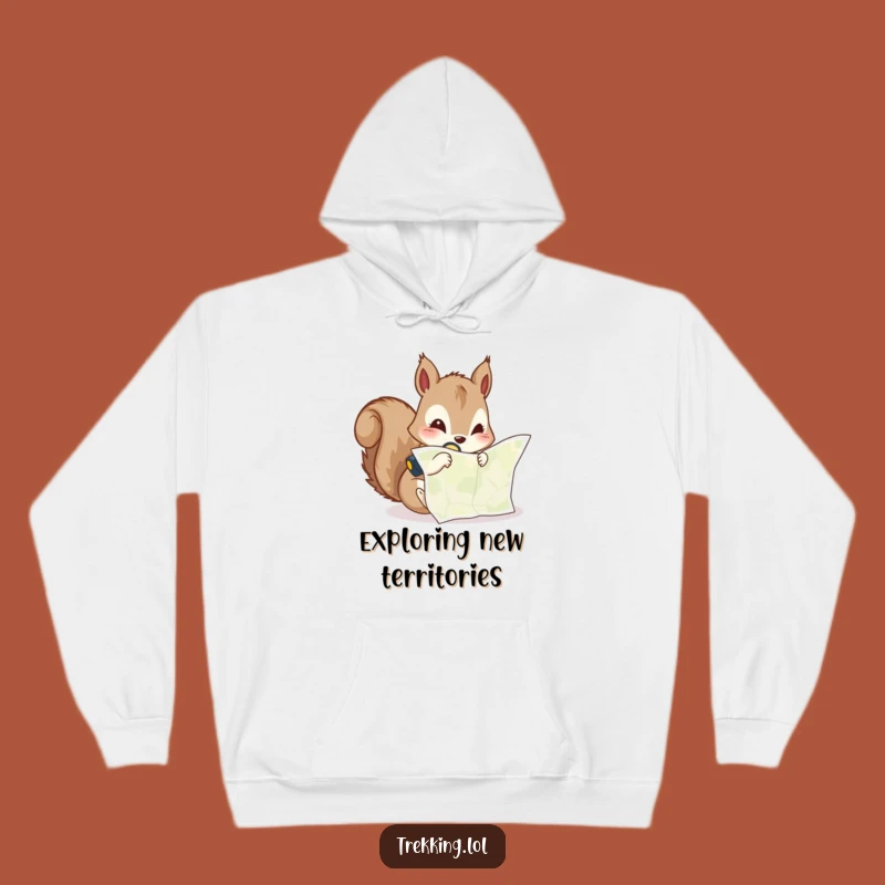Funny Squirrel Expedition Hoodie: Curious Navigator's Warmth, Ultimate Funny Gift