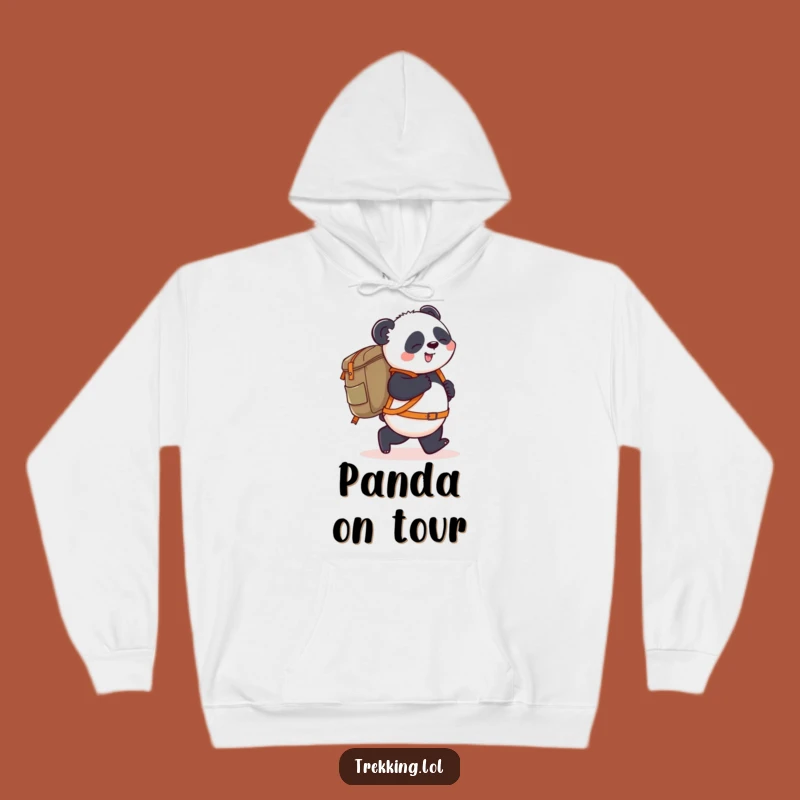 Funny Panda Hoodie: Cozy Adventure with Overloaded Panda, Humorous Gift