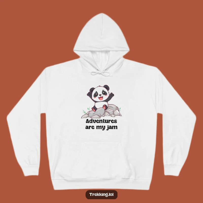 Funny Panda Path Hoodie - Cozy Trail Companion Gift