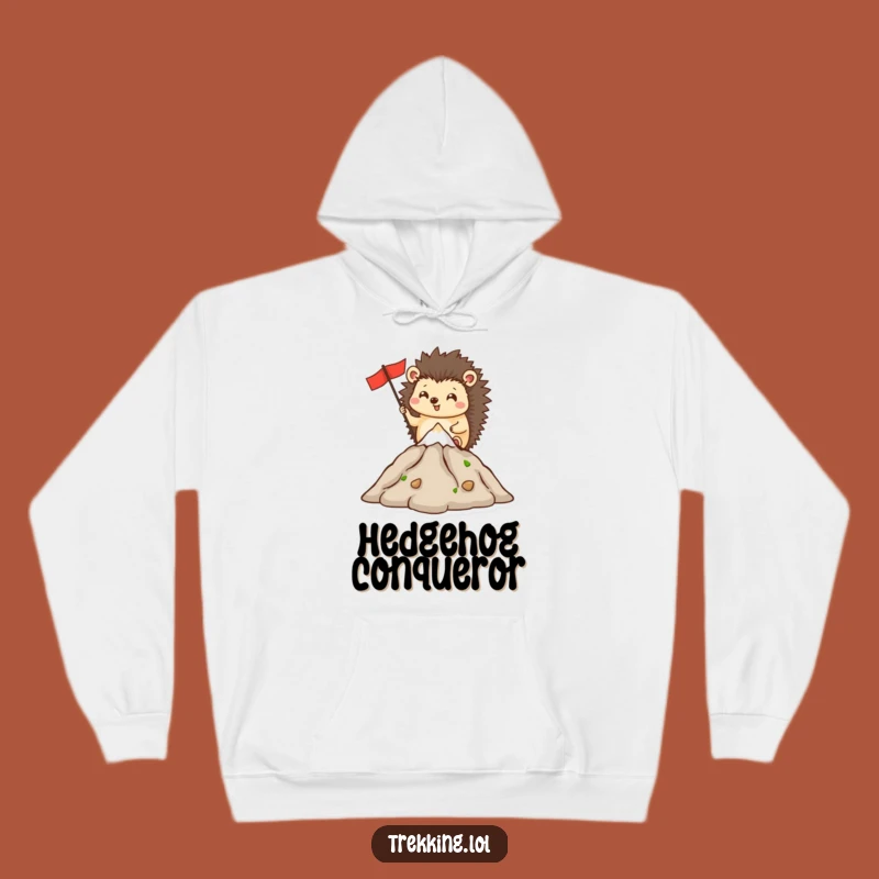 Funny Hedgehog Peak Hoodie - Cozy Comfort, Hilarious Achievement!