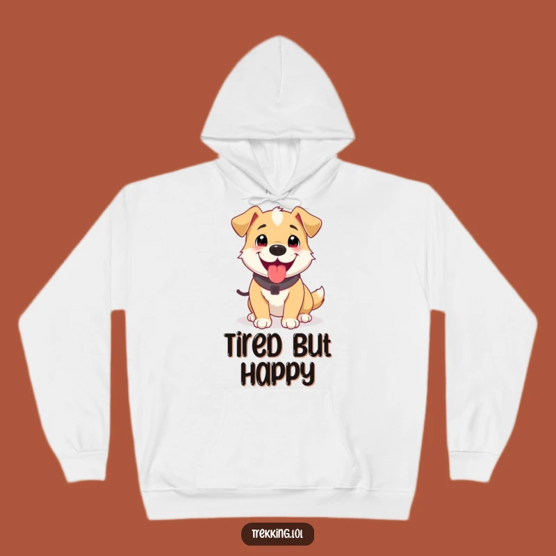 Funny Dog Cozy Hoodie: Warm Up with This Hilarious Trekking Pup