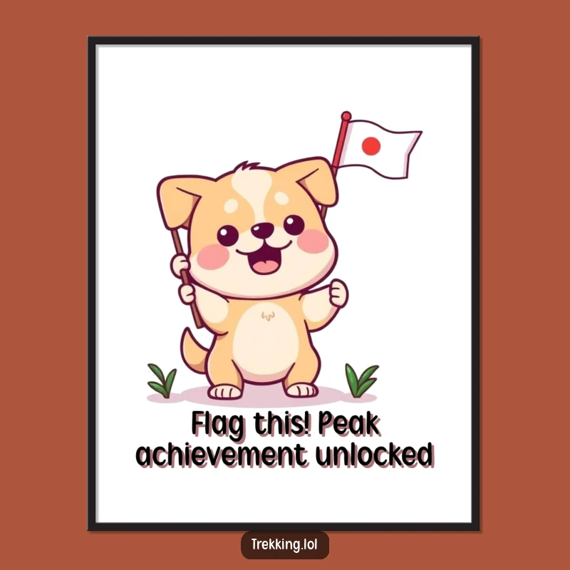 Free Printable Dog Wall Art: Funny Canine Triumph, Perfect Downloadable Decor