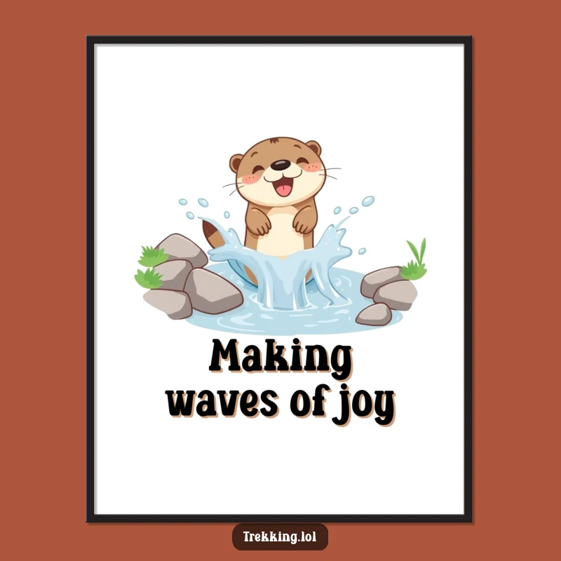 Free Printable Otter Wall Art Hilarious Downloadable Art for Otter Lovers Home Decor