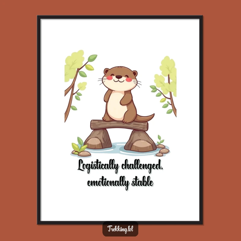 Funny Free Printable Otter Art: Hilarious Downloadable Decor for a Focused Vibe!