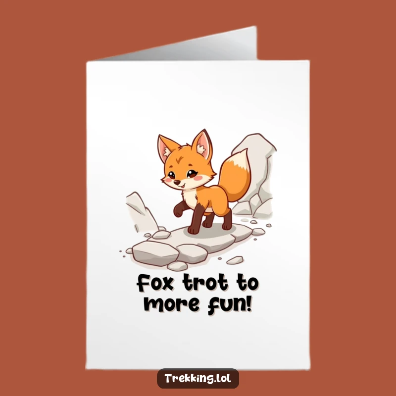 Free Printable Birthday Card: Funny Fox Adventurer, Cheerful Downloadable Gift