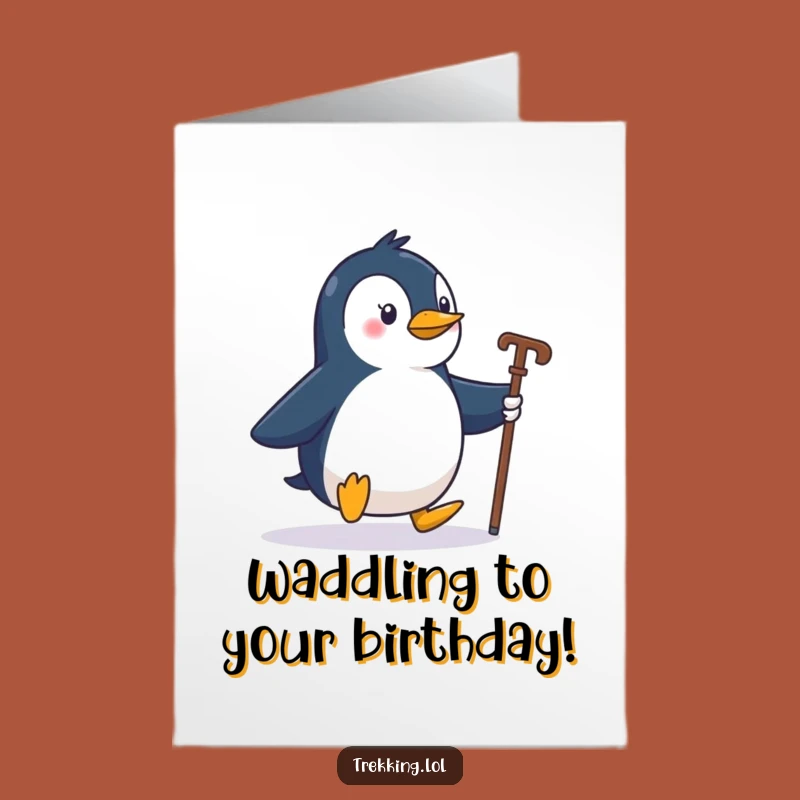Free Printable Penguin Birthday Card: Funny Downloadable DIY Gift for Adventurers!
