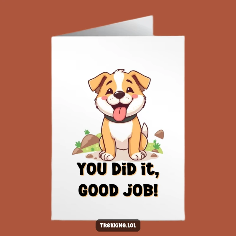 Free Printable Dog Congrats Card Downloadable Success for Pawsome Achievements