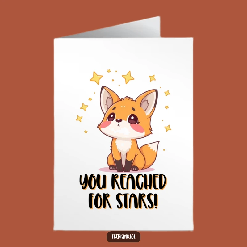 Free Printable Fox Congrats Card - Funny Downloadable Achievement Art
