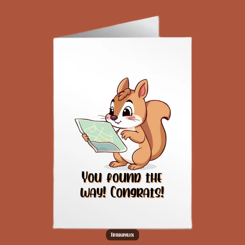 Free Printable Congrats Card: Squirrel Expedition Leader DIY Gift Downloadable Art