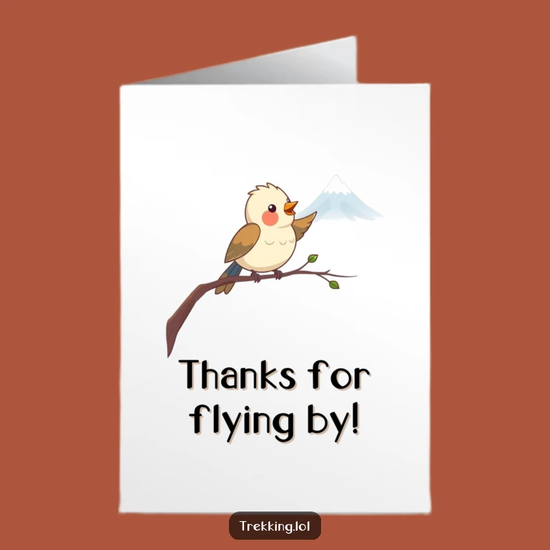 Free Printable Bird Thank You Card - Funny Downloadable Gratitude Art