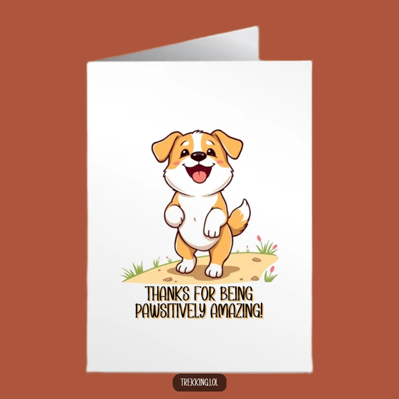 Free Printable Dog Thank You Card - Grateful Downloadable Appreciation Gift