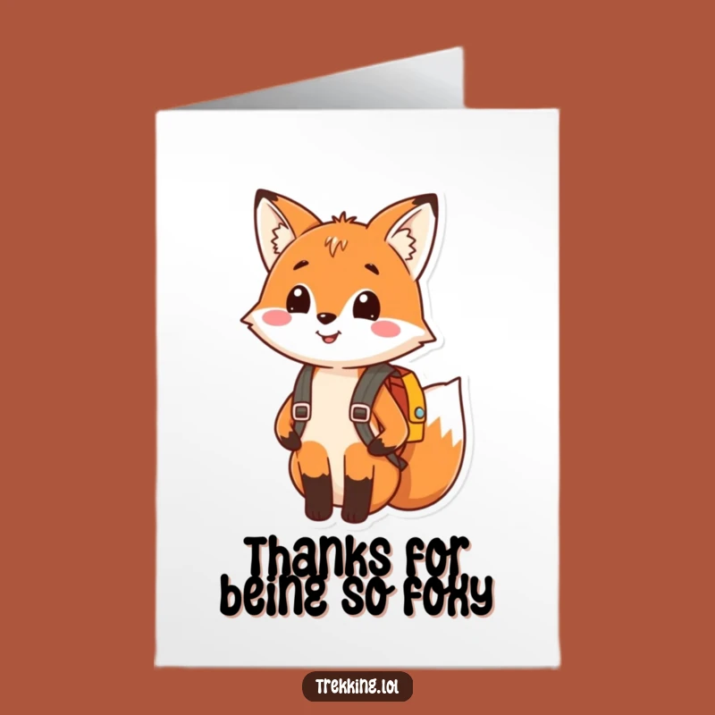 Free Printable Fox Thank You Card: Little Pack, Big Thanks Downloadable Greeting!