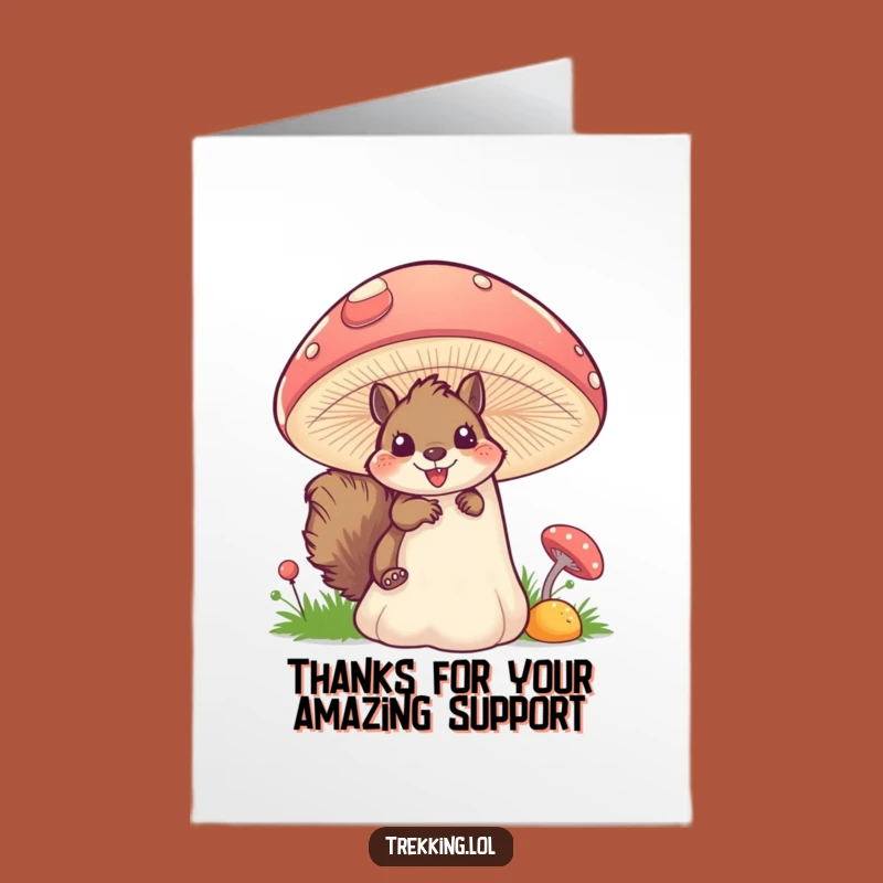 Free Printable Thank You Card: Funny Squirrel Thanks, Heartfelt DIY Downloadable Gift!