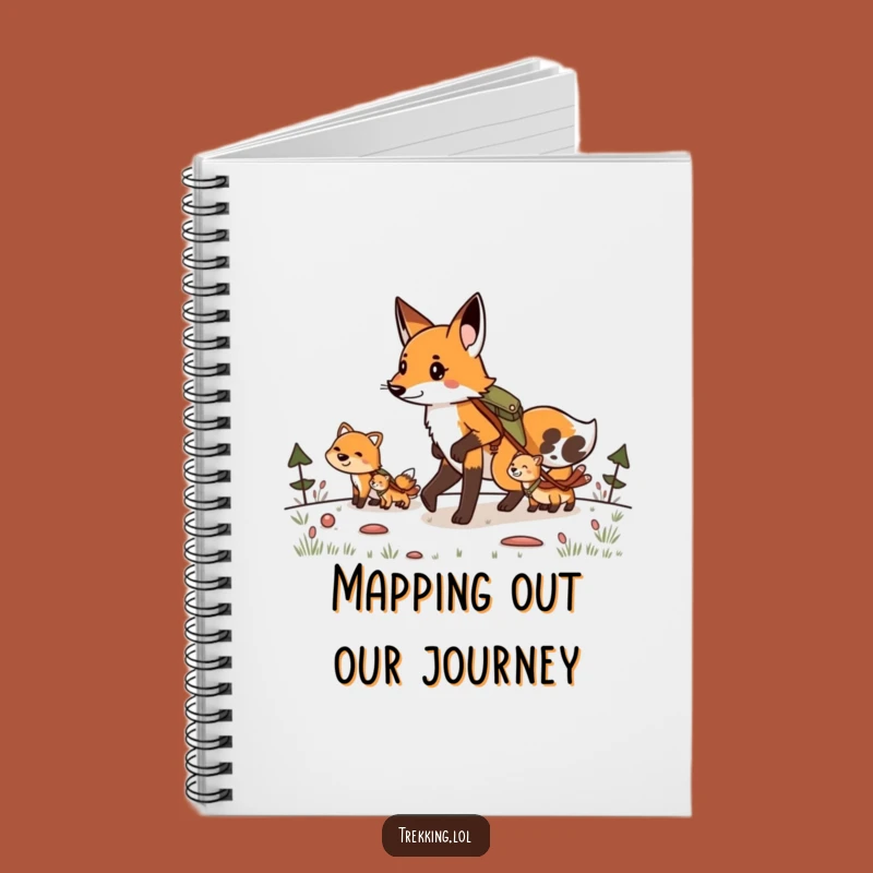 Funny Fox Expedition Notebook: Determined Leader's Trail Notes, Perfect Funny Gift
