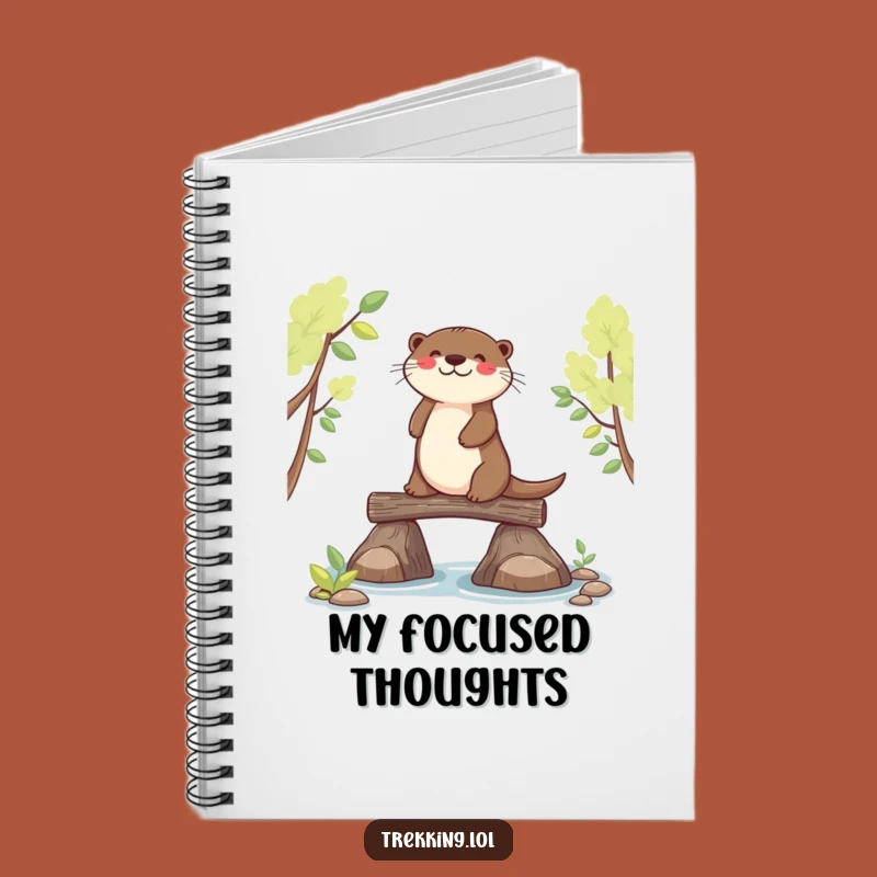 Funny Joyful Otter Balancing Notebook - Jot Down Ideas Steadily