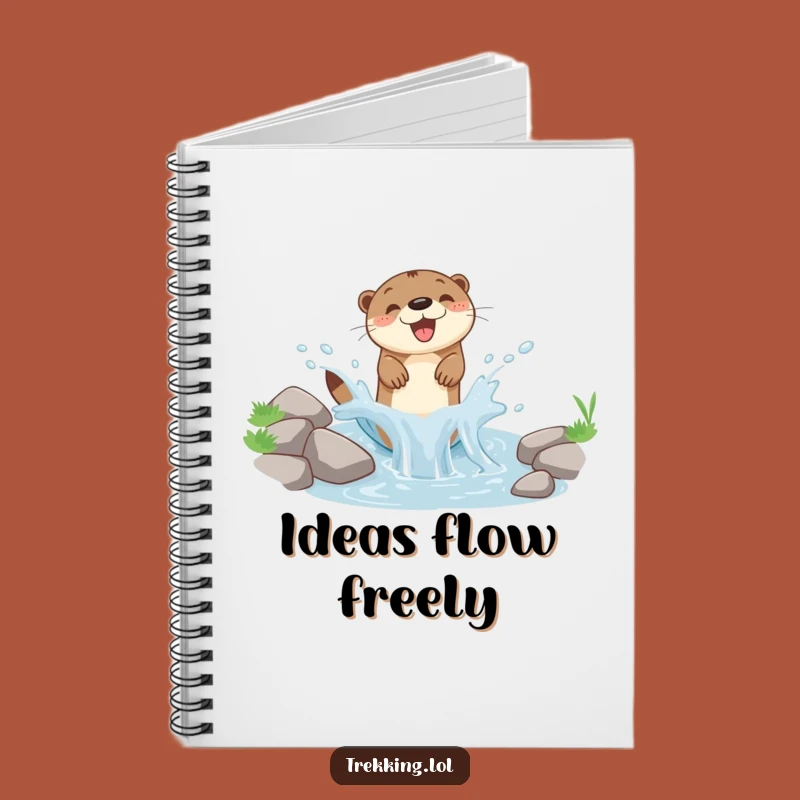 Funny Otter Splash Notebook: Cute Journal for Ideas, Practical Funny Gift for Writers and Dreamers