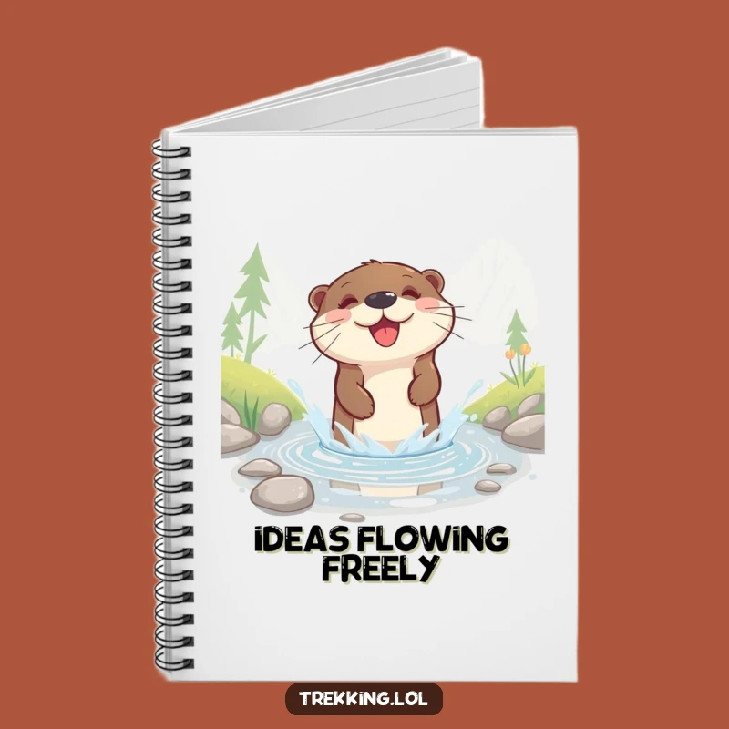 Funny Otter Splash Notebook: Jot Down Ideas with This Happy Friend - A Brilliant Funny Gift!