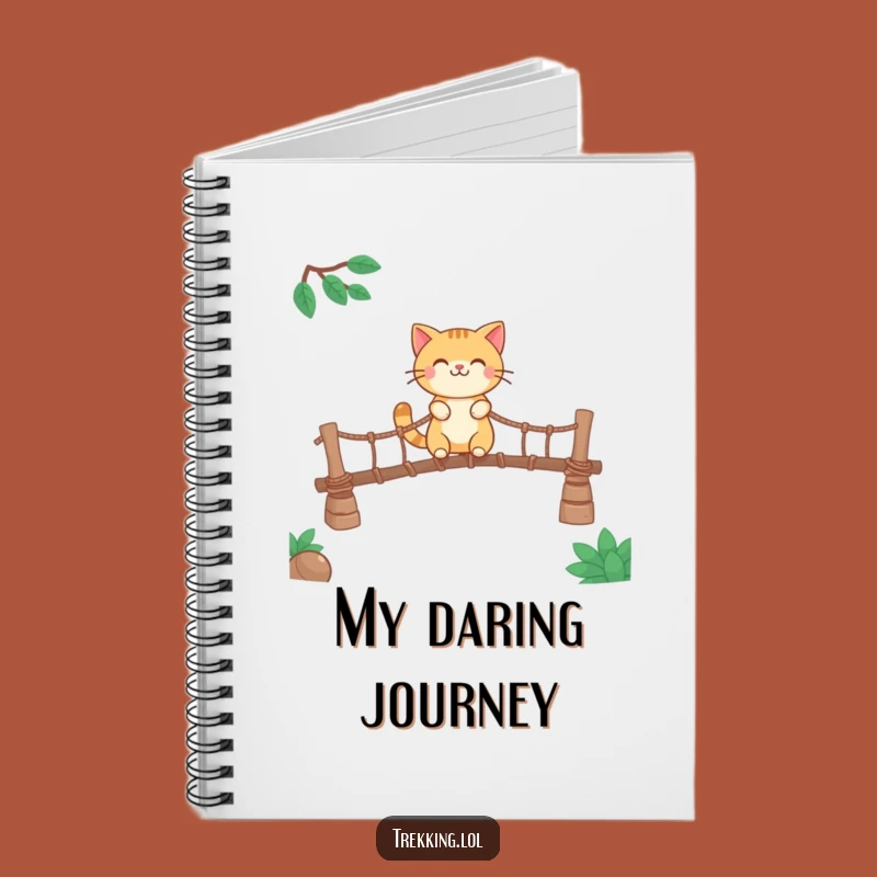Funny Smiling Cat Notebook: Jot Down Your Adventures