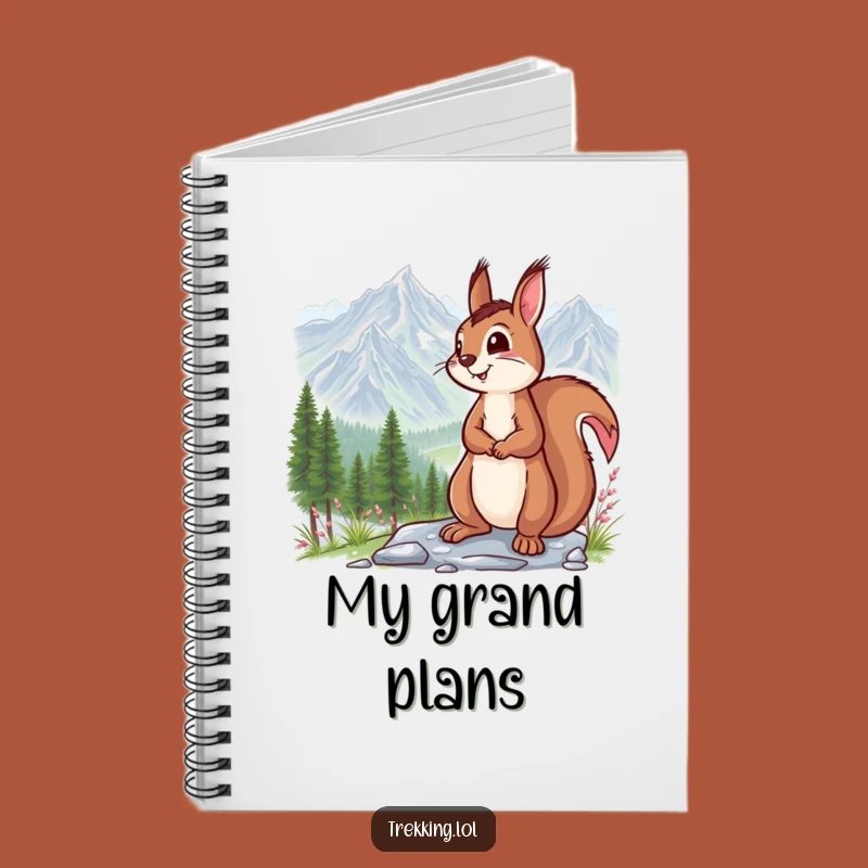 Funny Squirrel Mountain Vista Notebook: Hilarious Journal for Nature Lovers' Thoughts