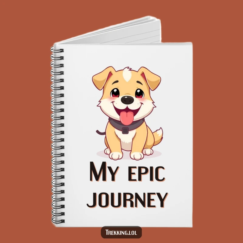 Funny Dog Journal: Hilarious Pup's Trek Notes for Your Adventures