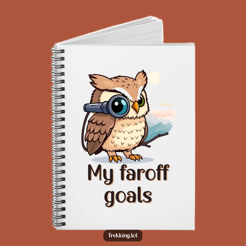 Funny Owl Binoculars Notebook - Note Your Discoveries Clearly!